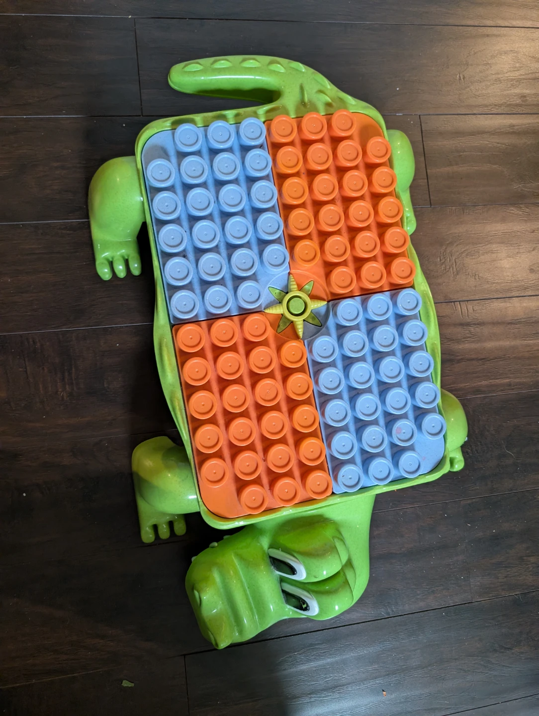 Green Alligator Building Block Toy Storage Case