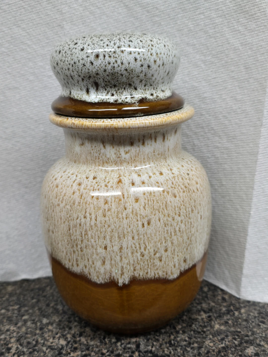 Vintage Ceramic Jar with Lid 9" long - photo 2