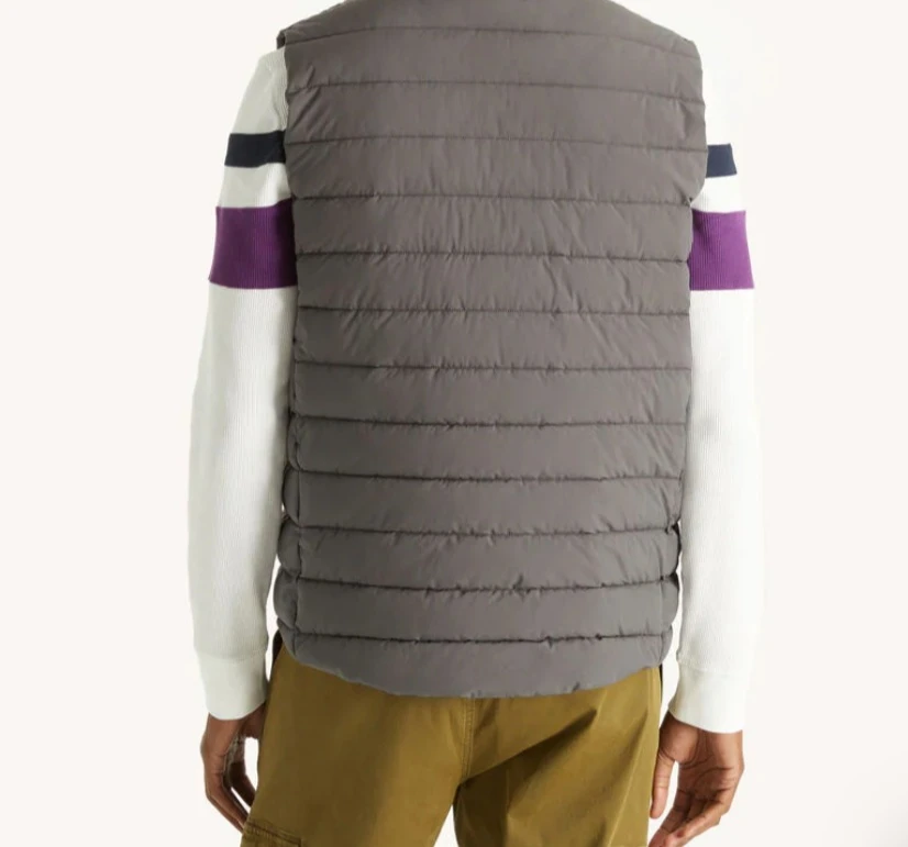 Brand new Men's Nautica Quilted Gray Vedt Size M - photo 3