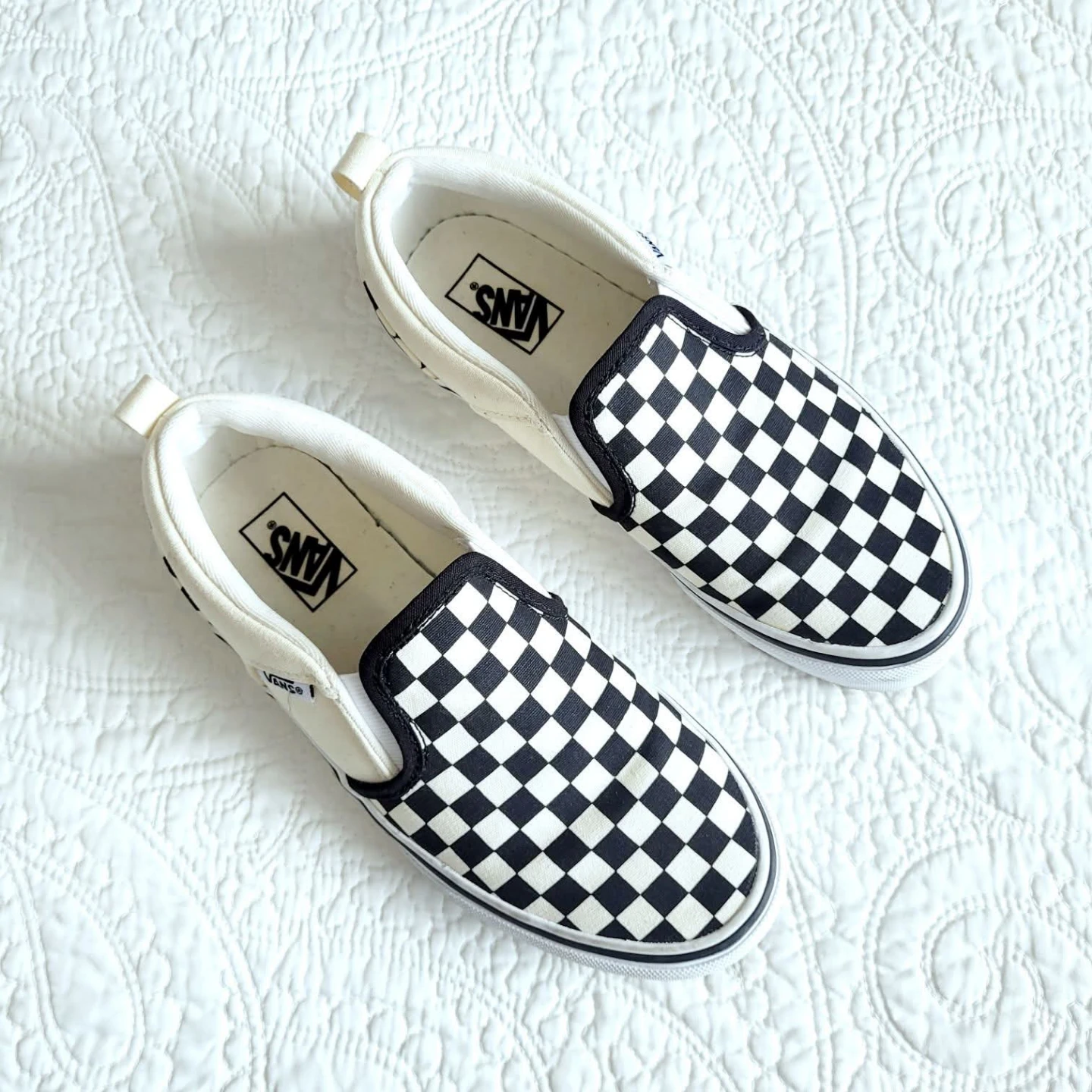 Vans Slip-On Shoes in checkerboard Size 4 - photo 5