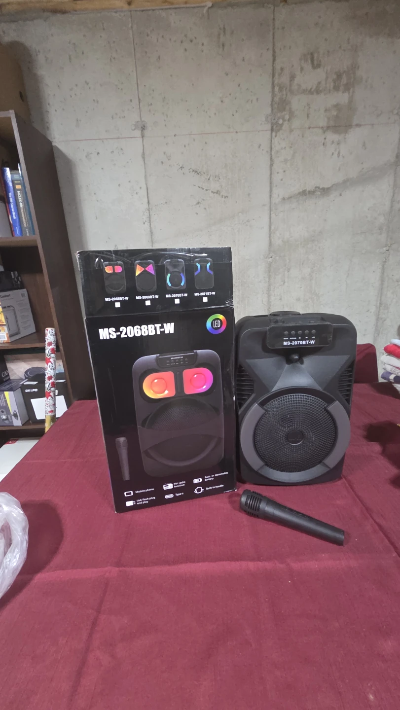 Portable Bluetooth Speaker with Microphone MS-2070BT-W - photo 3