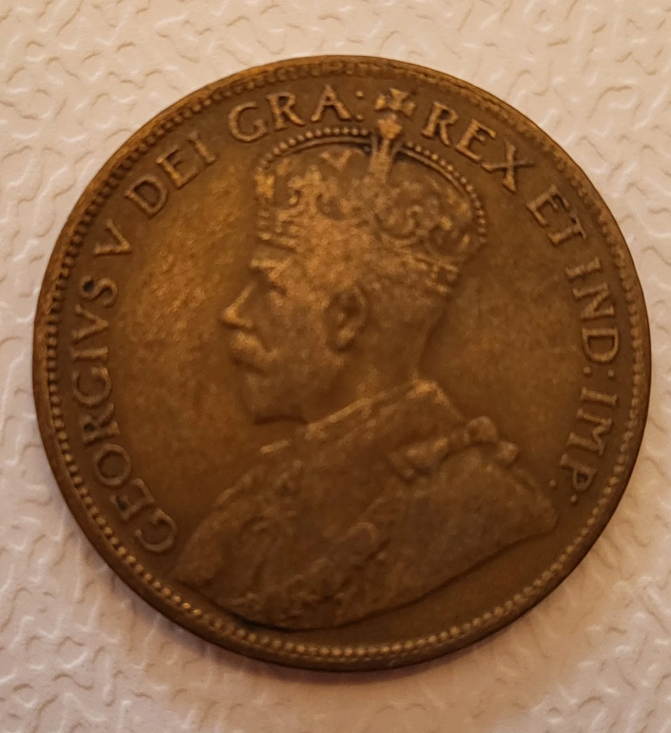 1916 Canada One Cent Coin - photo 2