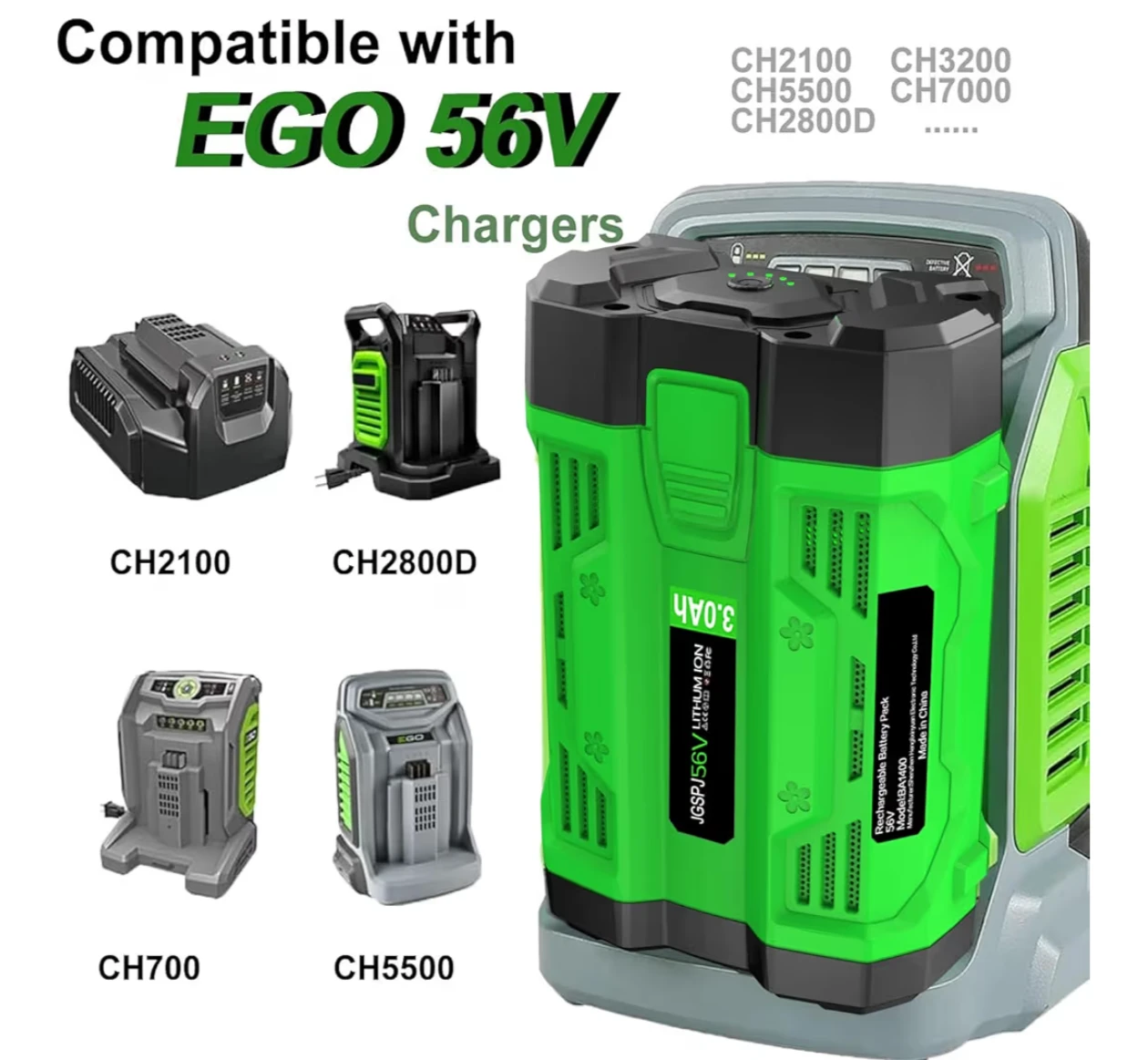 JGJSPJ 56V 3.0Ah Lithium Ion Battery Pack - photo 5