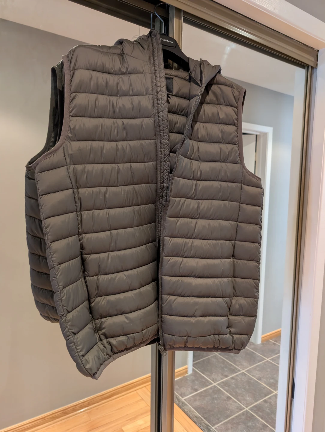 H&M Olive Puffer Vest with Hood -  Size L