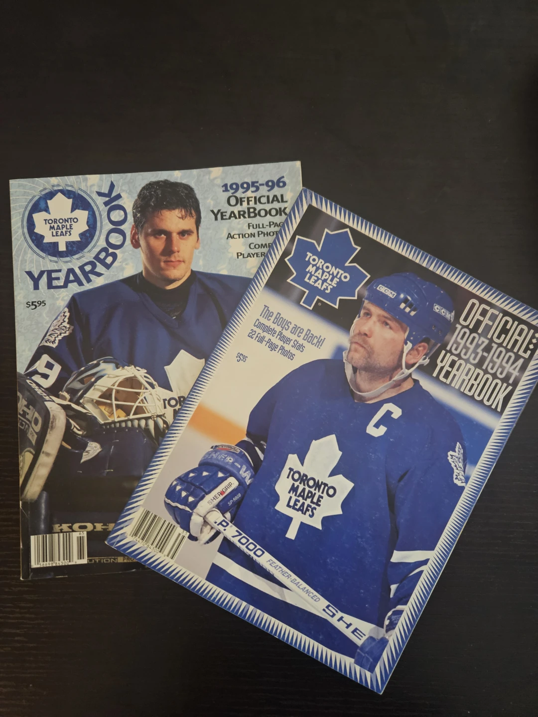 Toronto Maple Leafs Official Yearbooks 1993-96