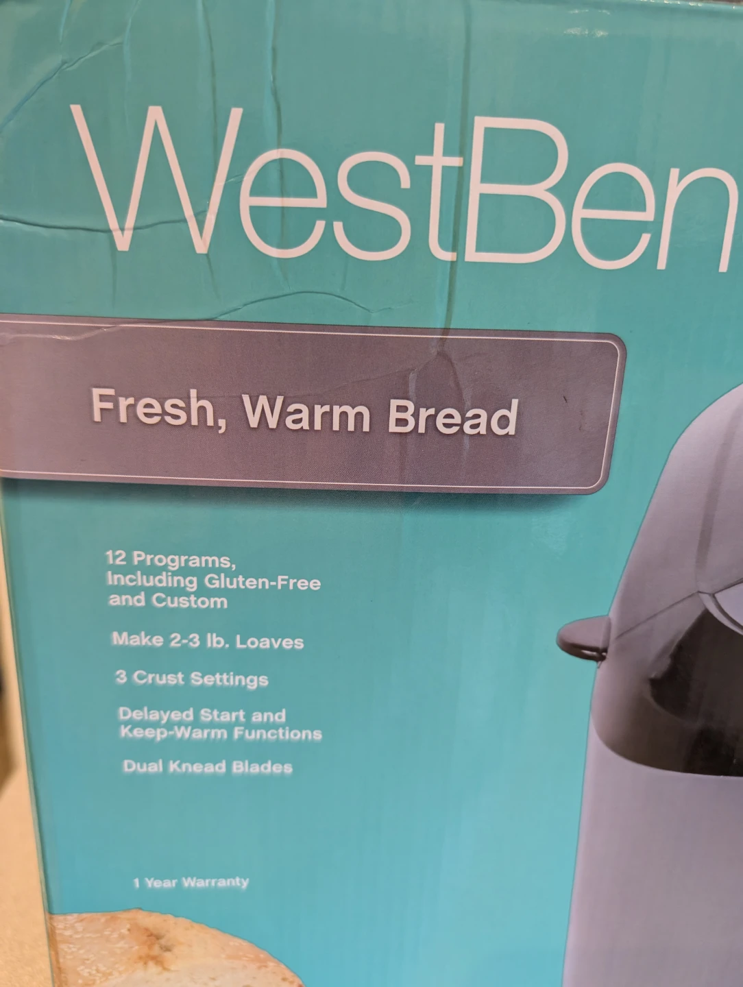West Bend 3 lb Hi-Rise Breadmaker - photo 5