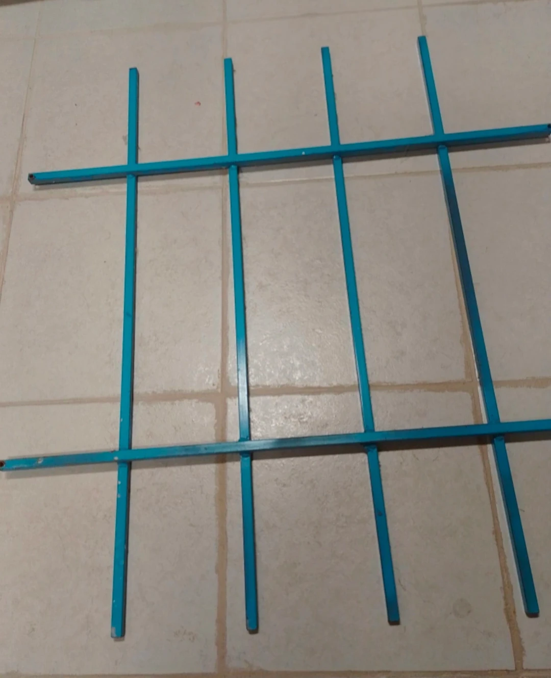 Blue Metal Bars, Trellis, or Window Guard Bar Grate 🥕