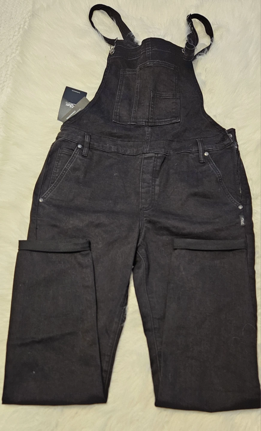 Silver Jeans Co. Women's Black Overall High Strecth