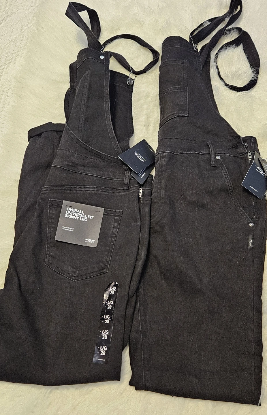 Silver Jeans Co. Women's Black Overall High Strecth - photo 4