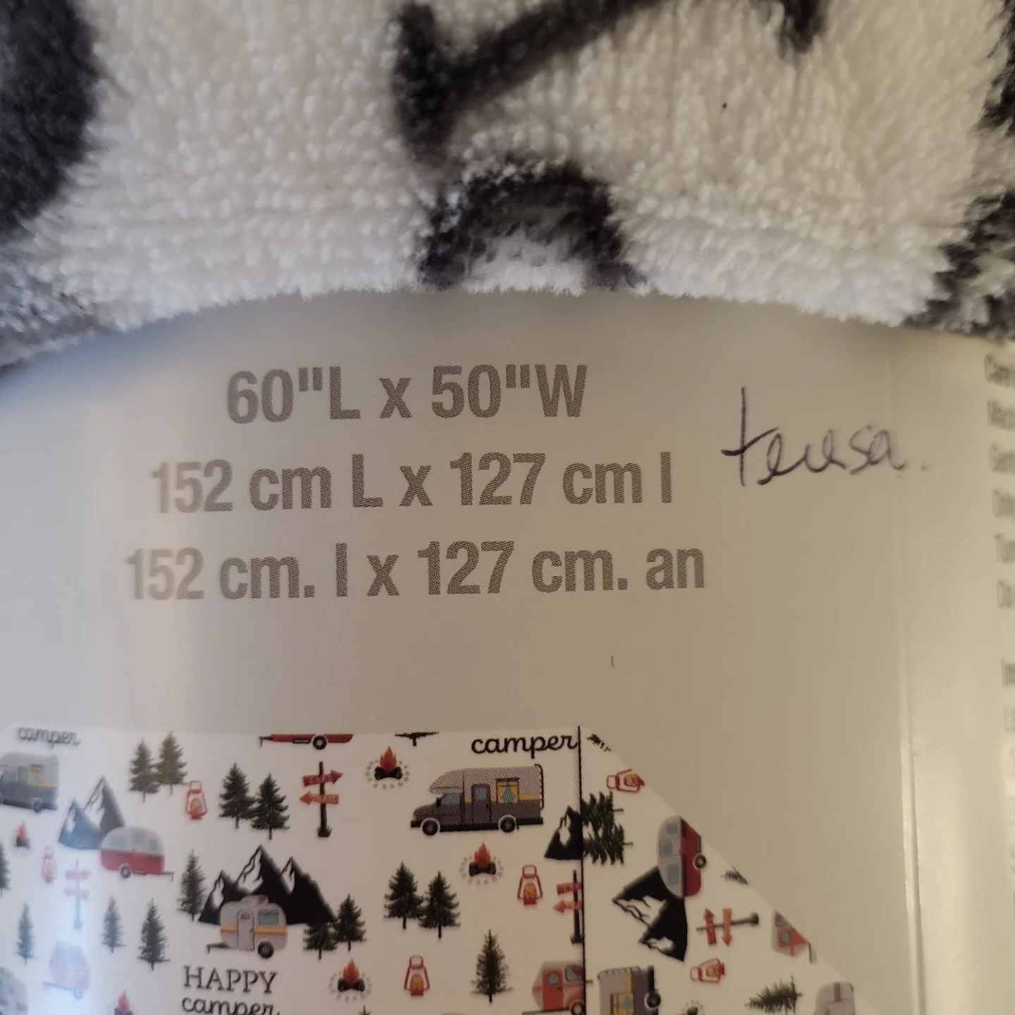 White River Camping Theme Throw Blanket - New - South Ajax - photo 4