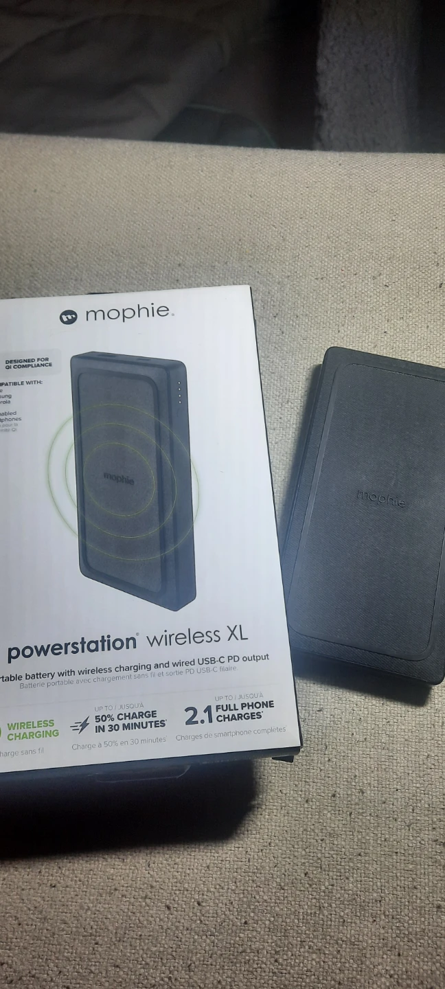 Mophie Powerstation Wireless XL Power Bank - Black 🧡 - photo 2