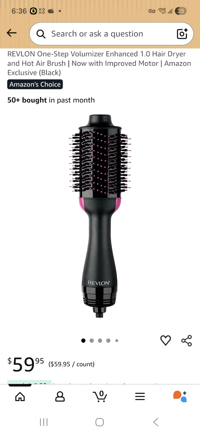 Revlon One-Step Volumizer Enhanced 1.0 Hair Dryer