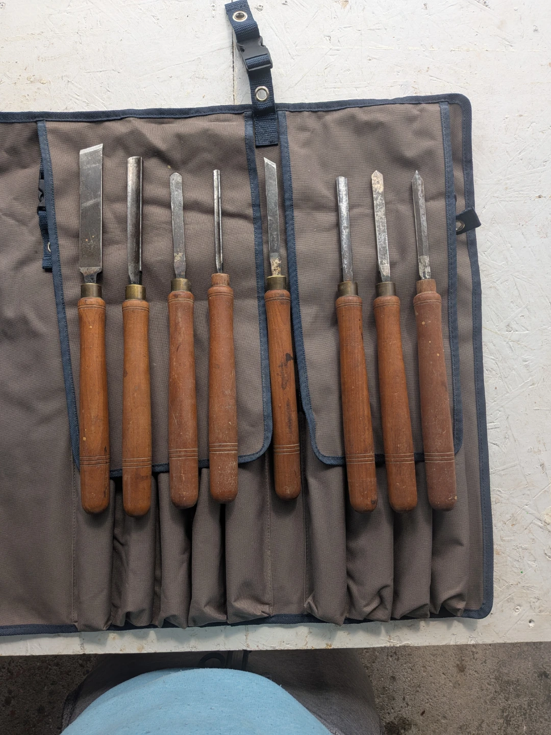 Lathe Carving Chisel Set with Lee Valley Tools bag