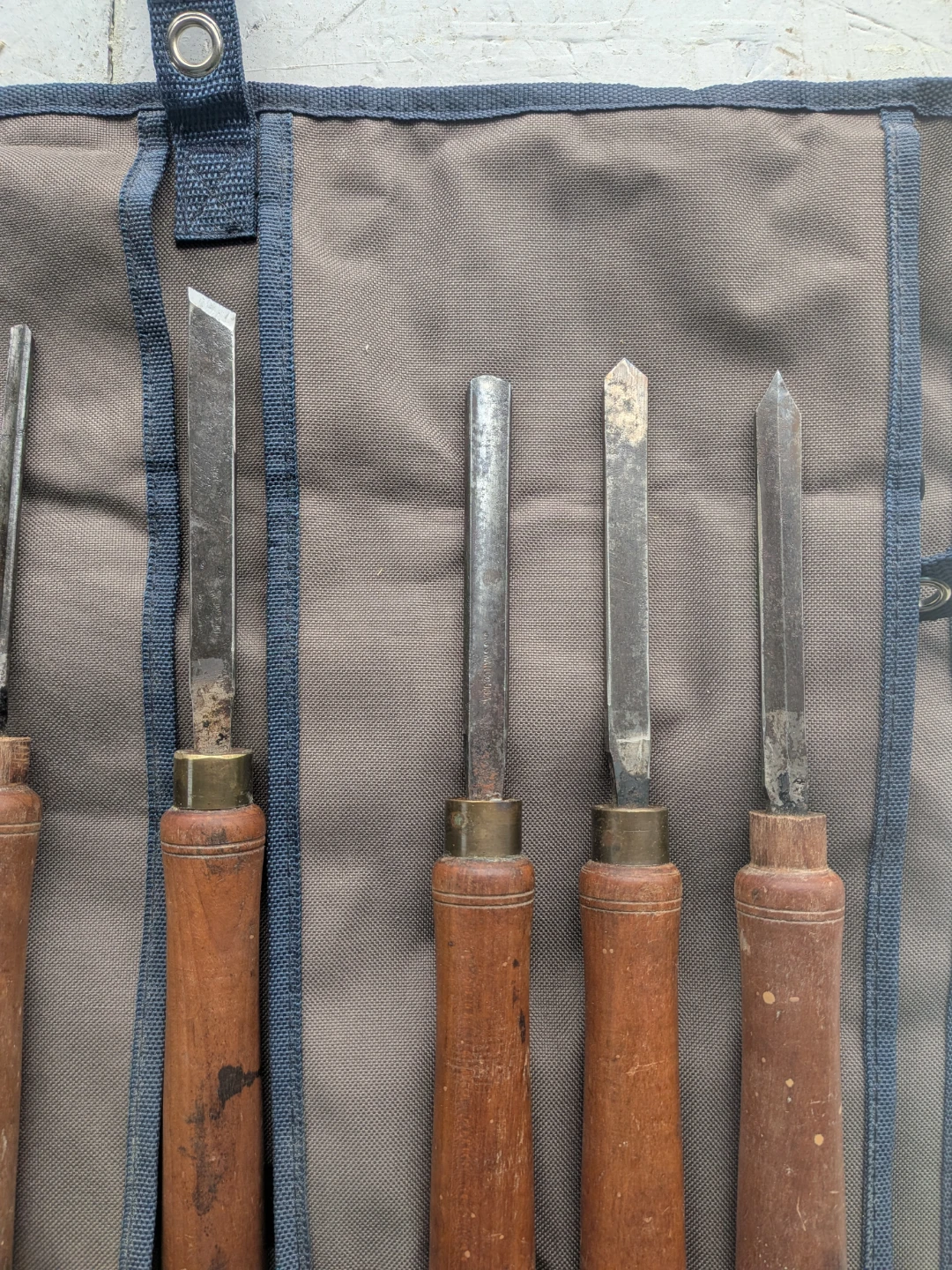 Lathe Carving Chisel Set with Lee Valley Tools bag - photo 4