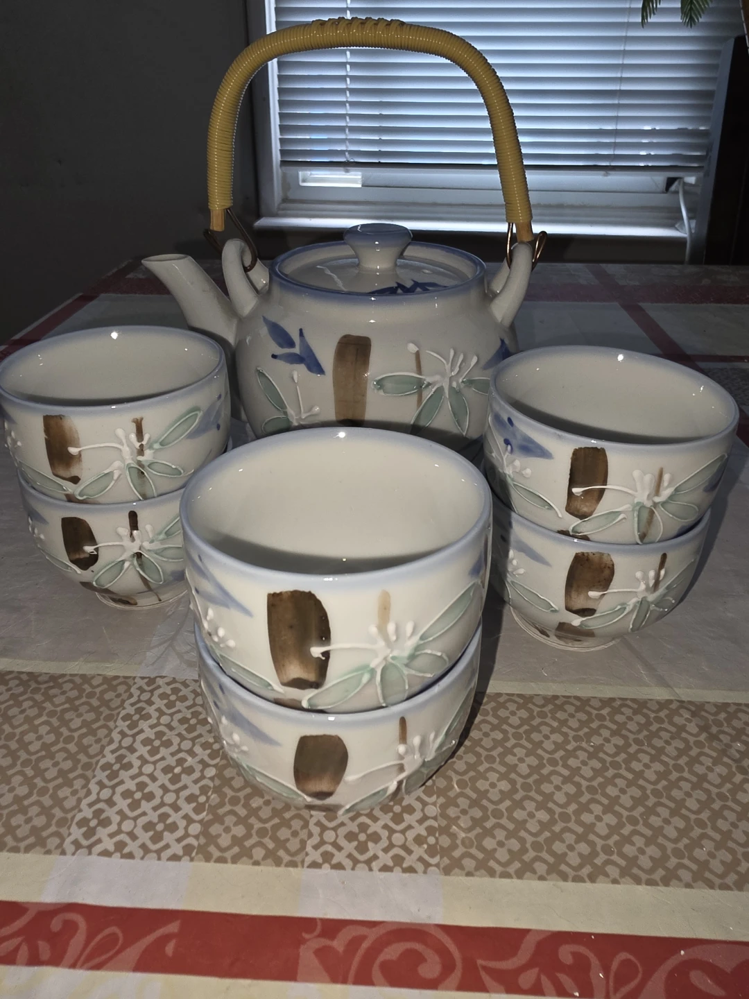 Chinese Ceramic Tea Set.  Never used.
