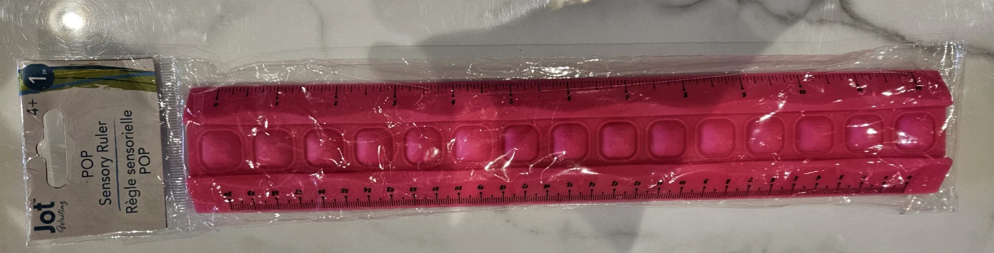 Jot POP Sensory Ruler - Pink