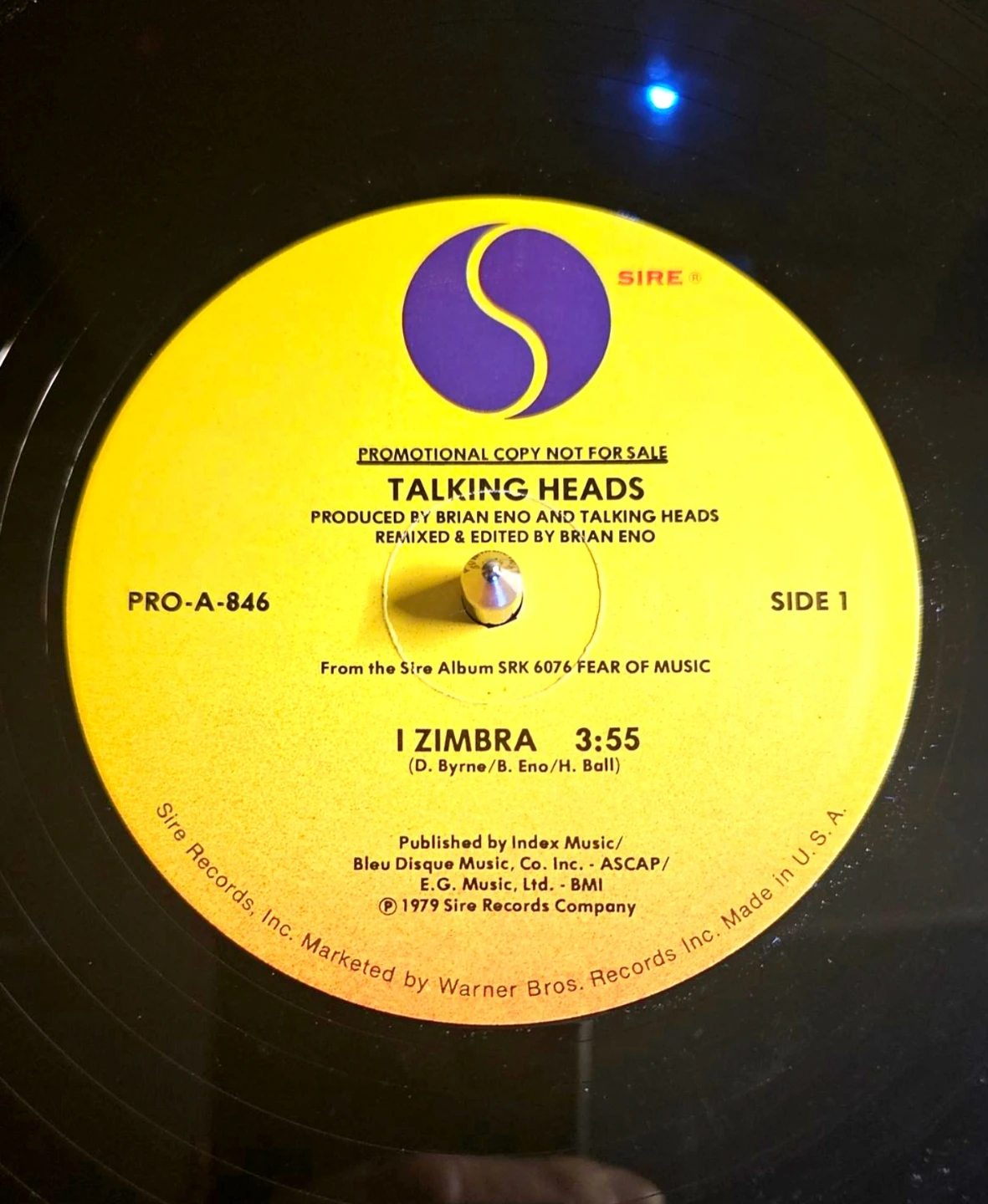 Talking Heads Promotional Vinyl EP- NM - photo 3