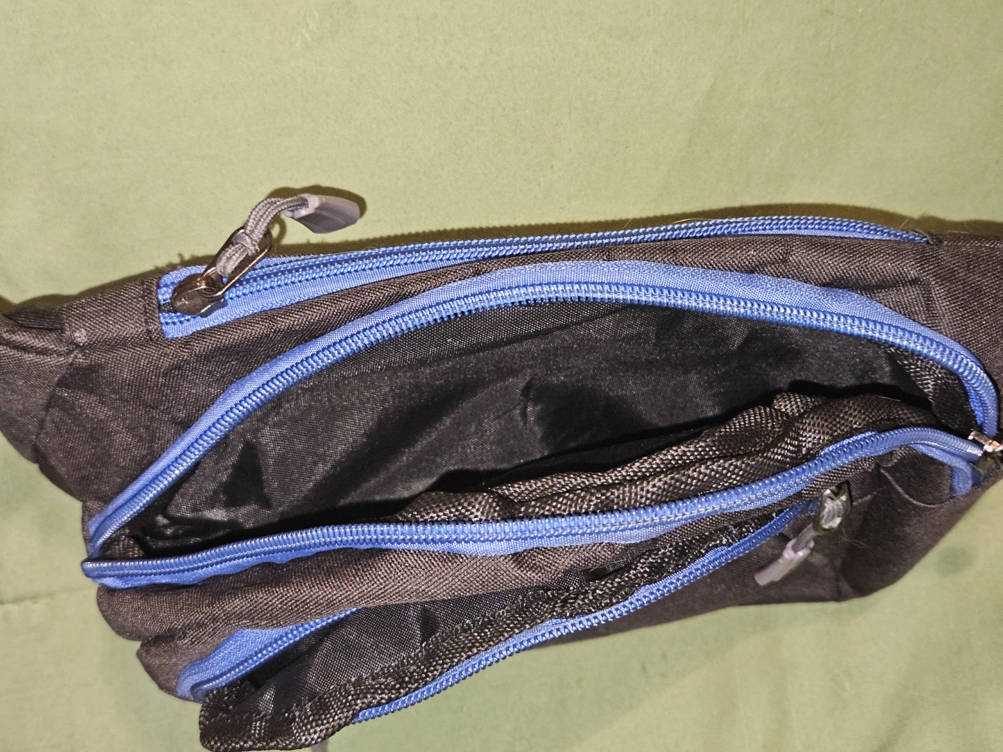 Black and Blue Fanny Pack Waist Bag - photo 4