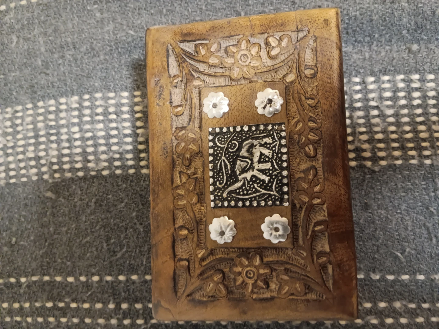 Carved Wooden Keepsake Box