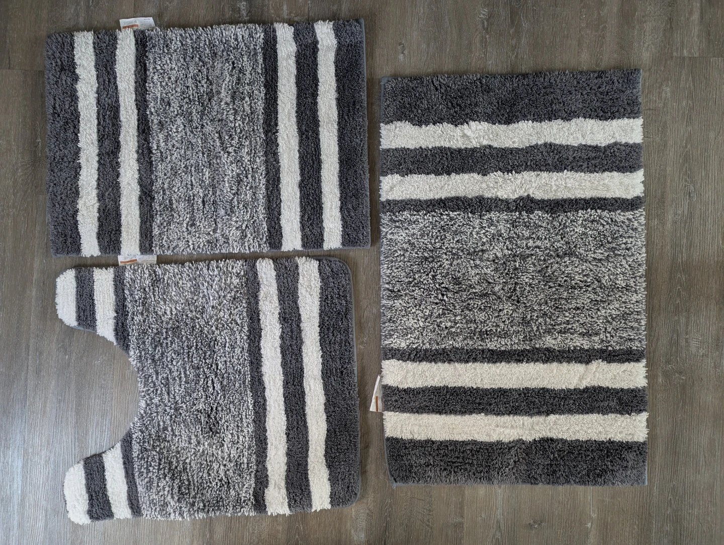 Bathroom Rugs Set - 3 Piece