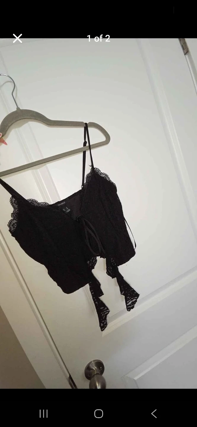 Black Lace Cami Top