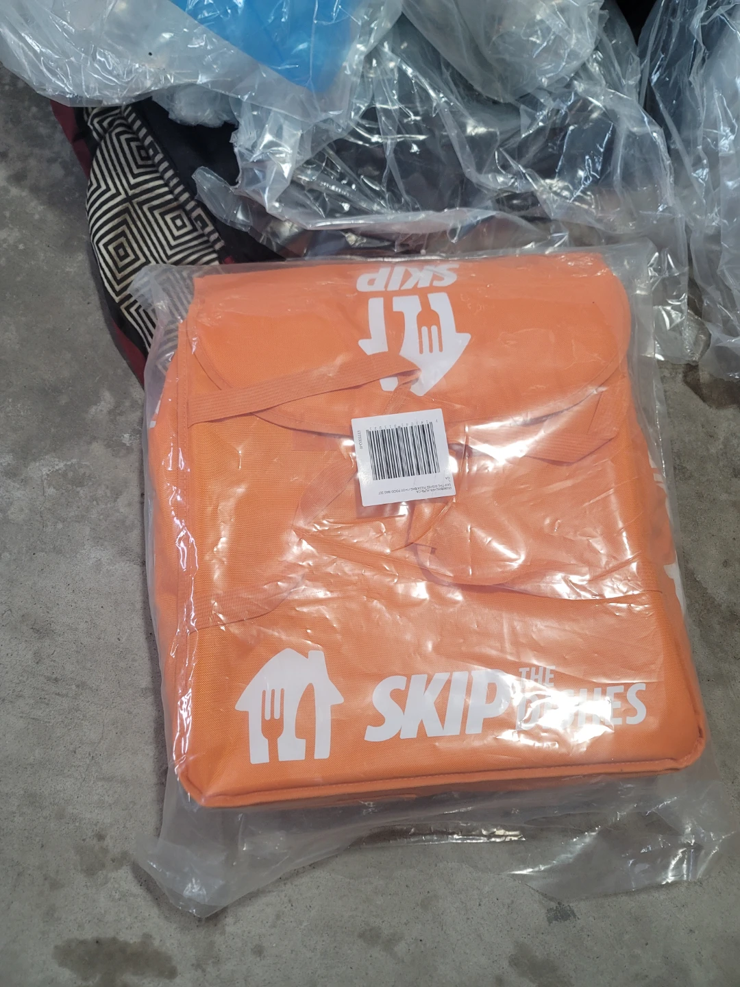 SkipTheDishes Insulated Food Delivery Bag - Orange