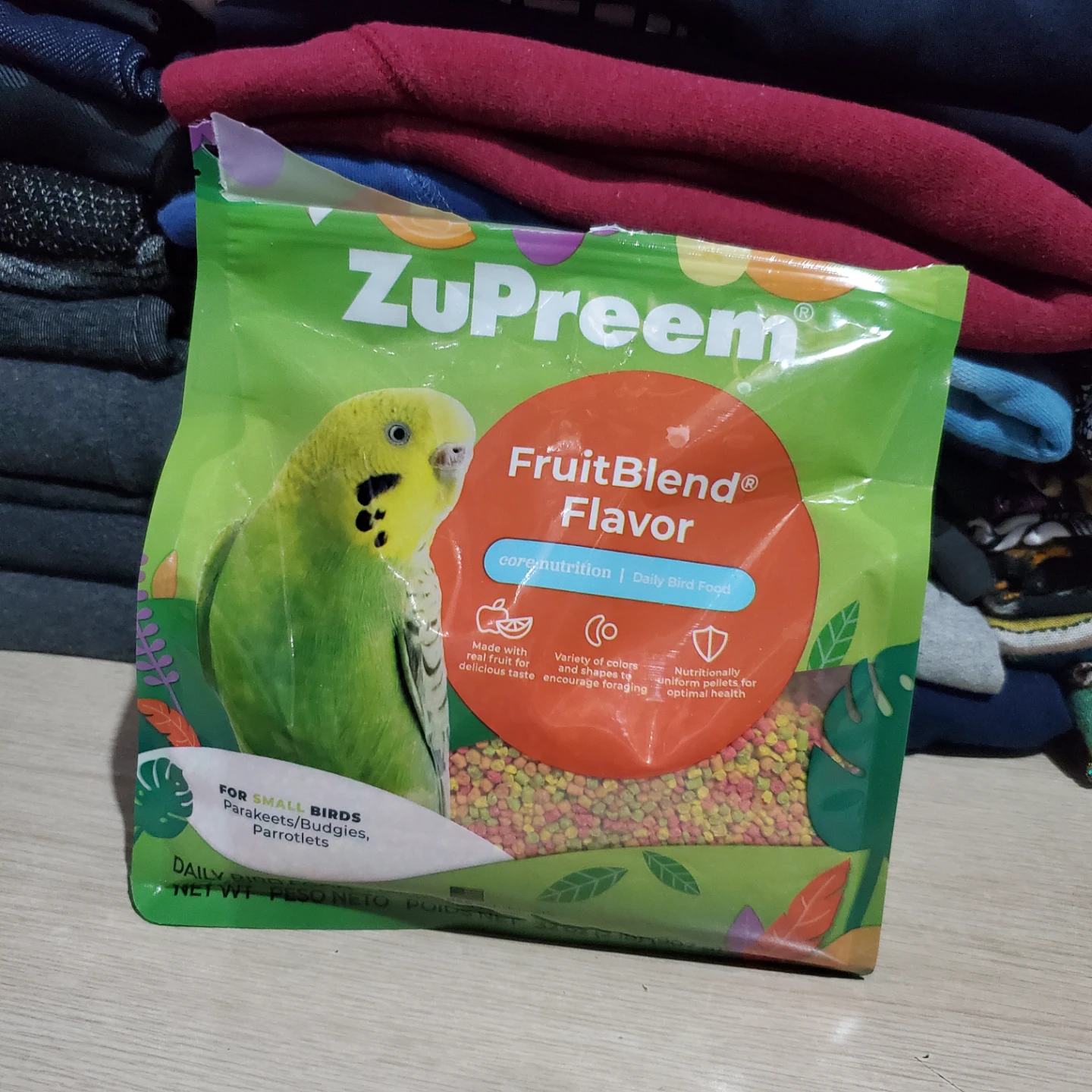 ZuPreem FruitBlend Flavor Daily Bird Food for Small Birds