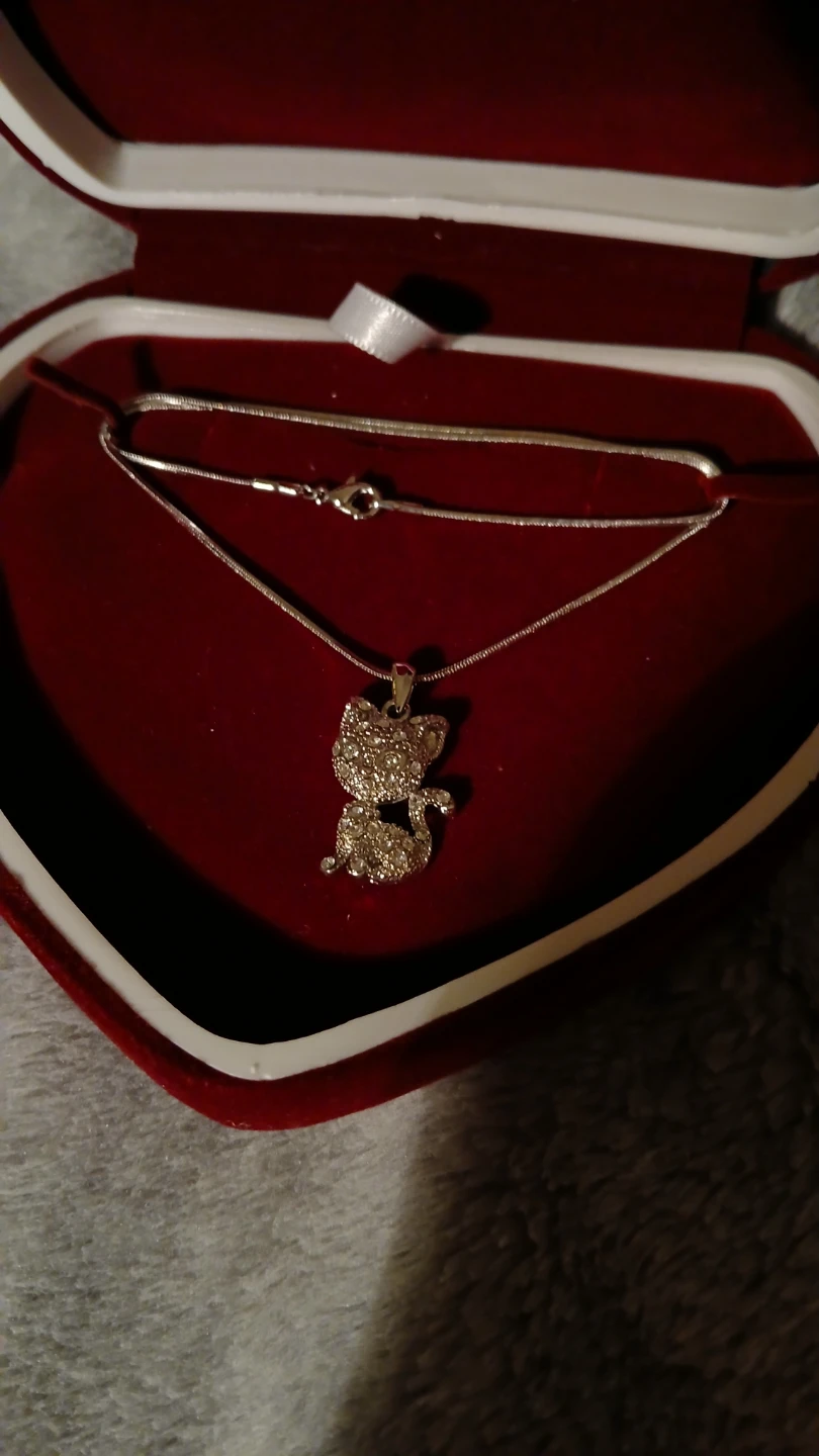 Sparkly Kitty Pendant Necklace - photo 2