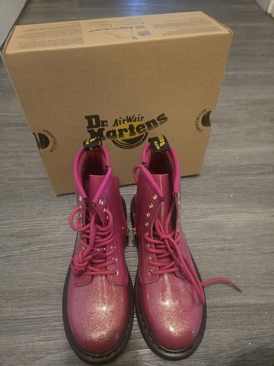 Dr. Martens Pink Glitter Boots - photo 3