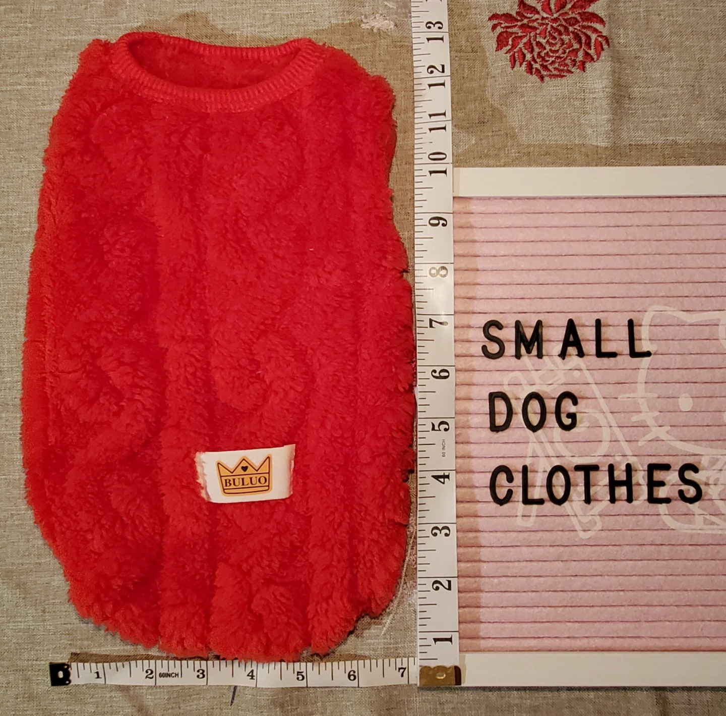 Red Buluo Dog Sweater - M