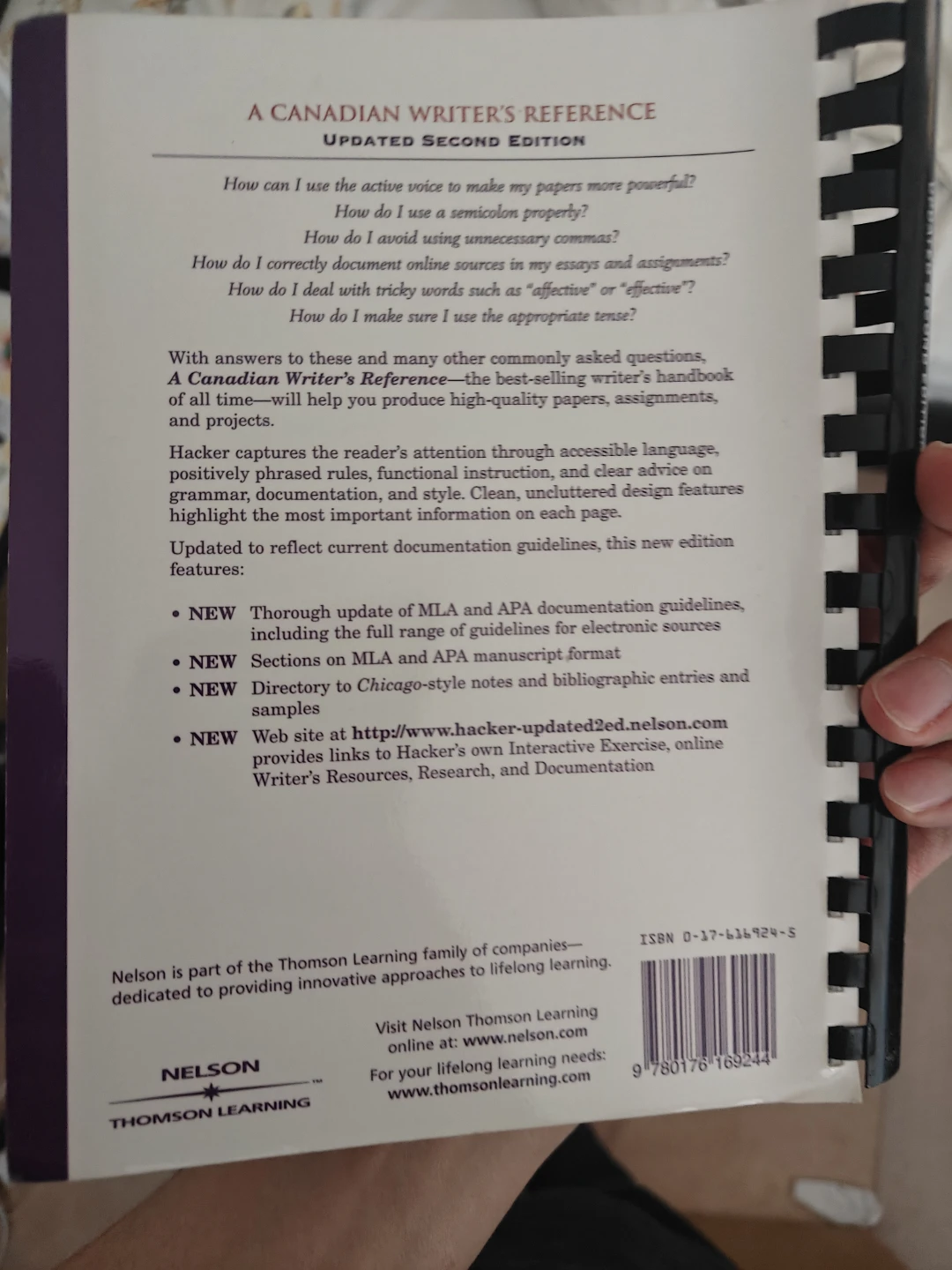 A Canadian Writer's Reference Updated Second Edition - photo 2