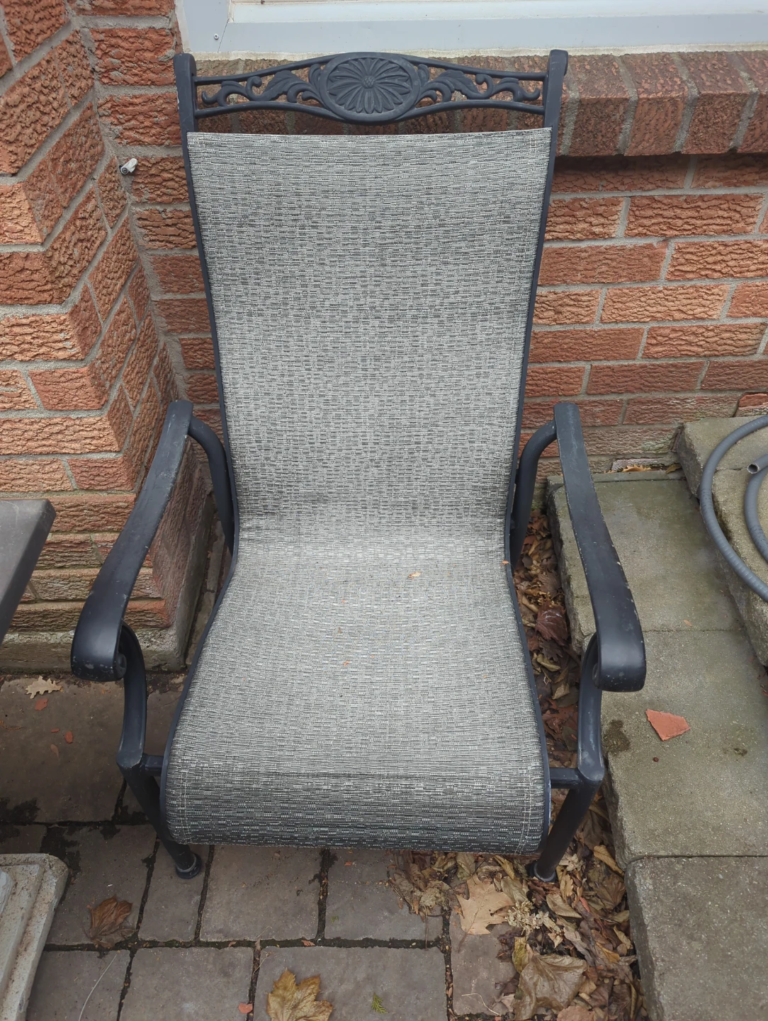 Grey Outdoor Patio Chair