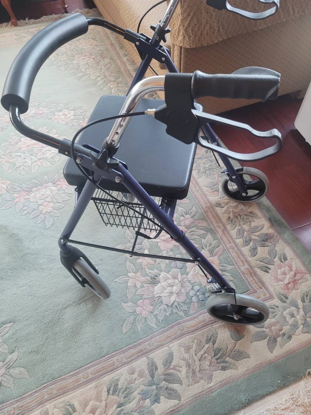 Purple Walker with Seat and Basket - photo 3