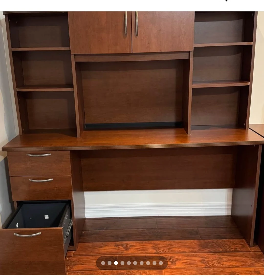 Office Desk with Hutch and table - photo 2