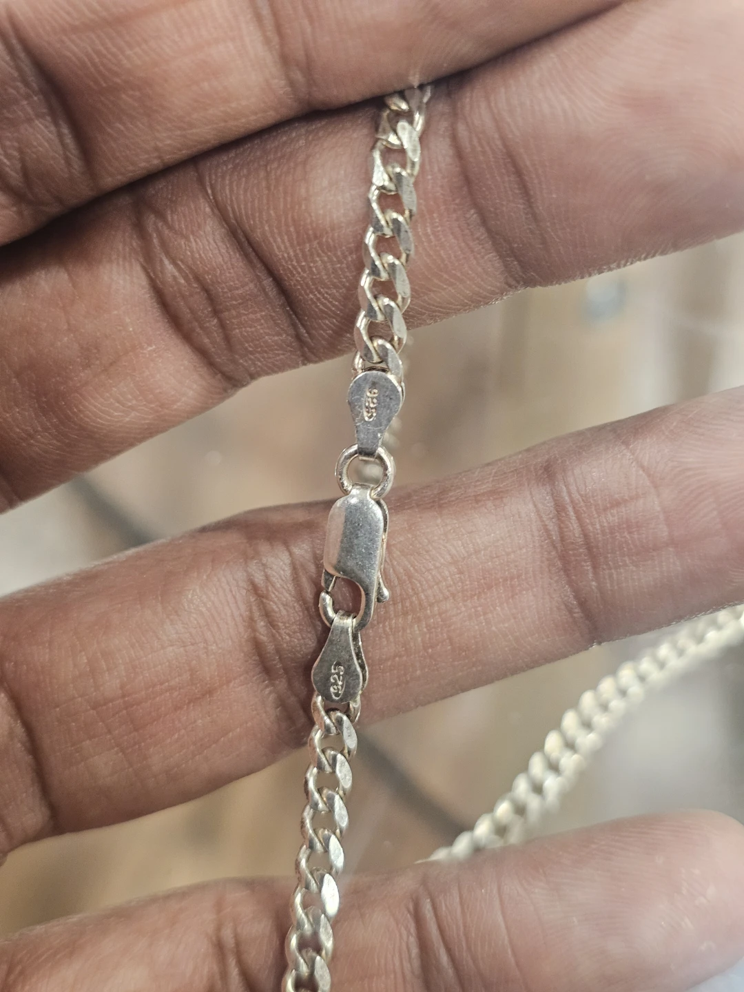 Sterling Silver Curb Chain Necklace - photo 3