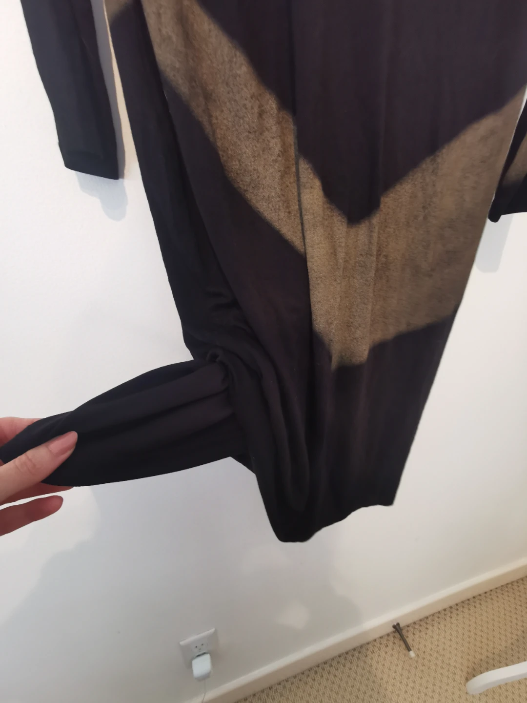 Joseph Ribkoff Black Chevron Dress - Size 14 - photo 5