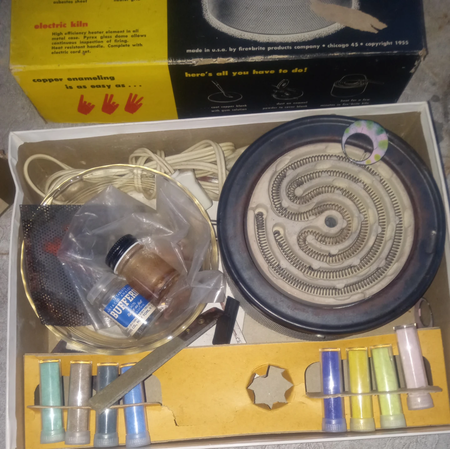 Fire-Brite Copper Enameling Kit Master Set No. 1000 - photo 2