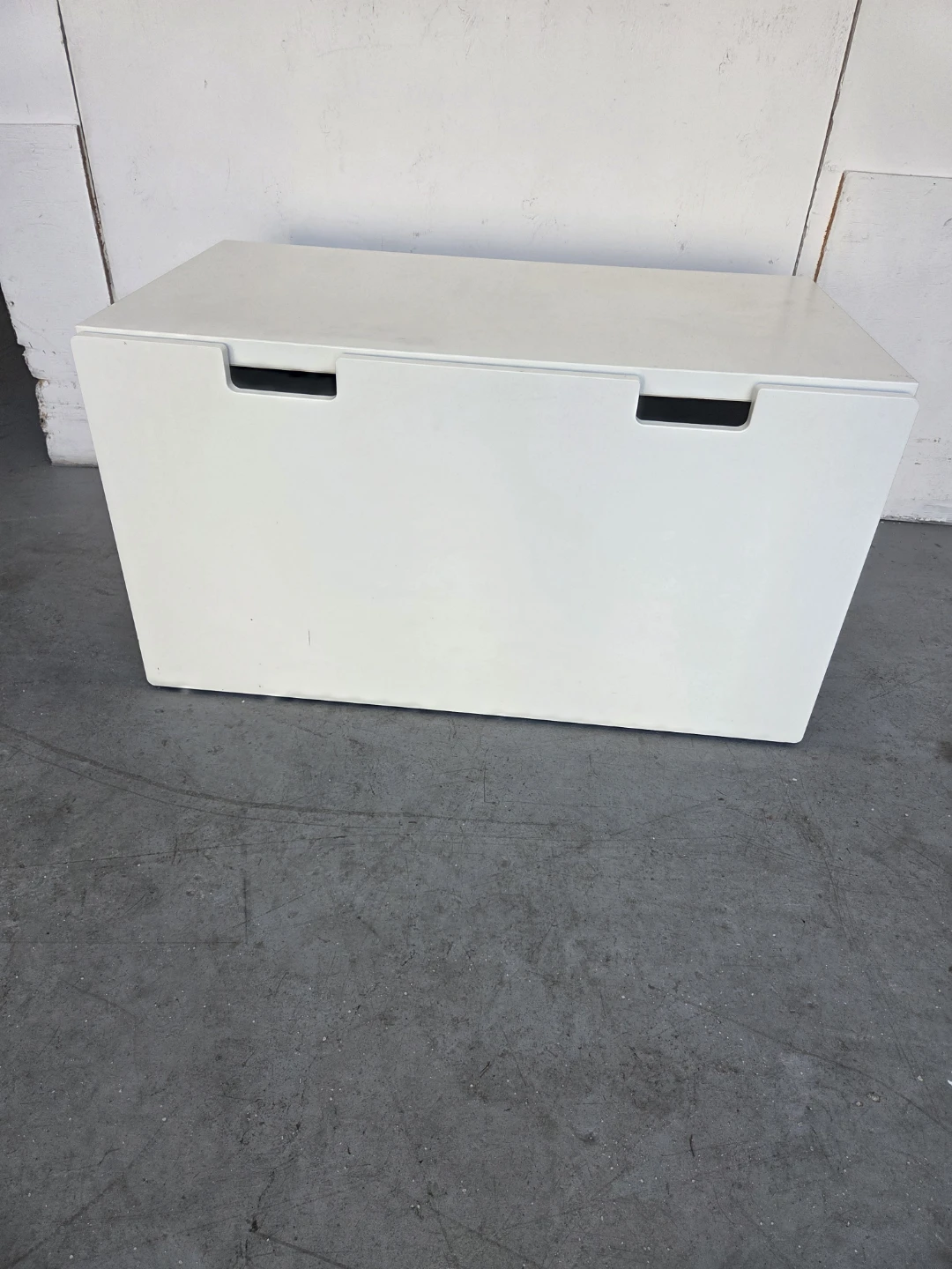 White Storage Box with Drawer
