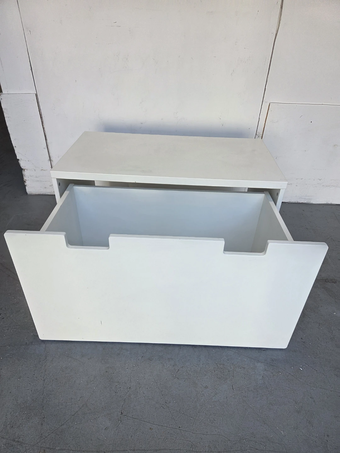 White Storage Box with Drawer - photo 4