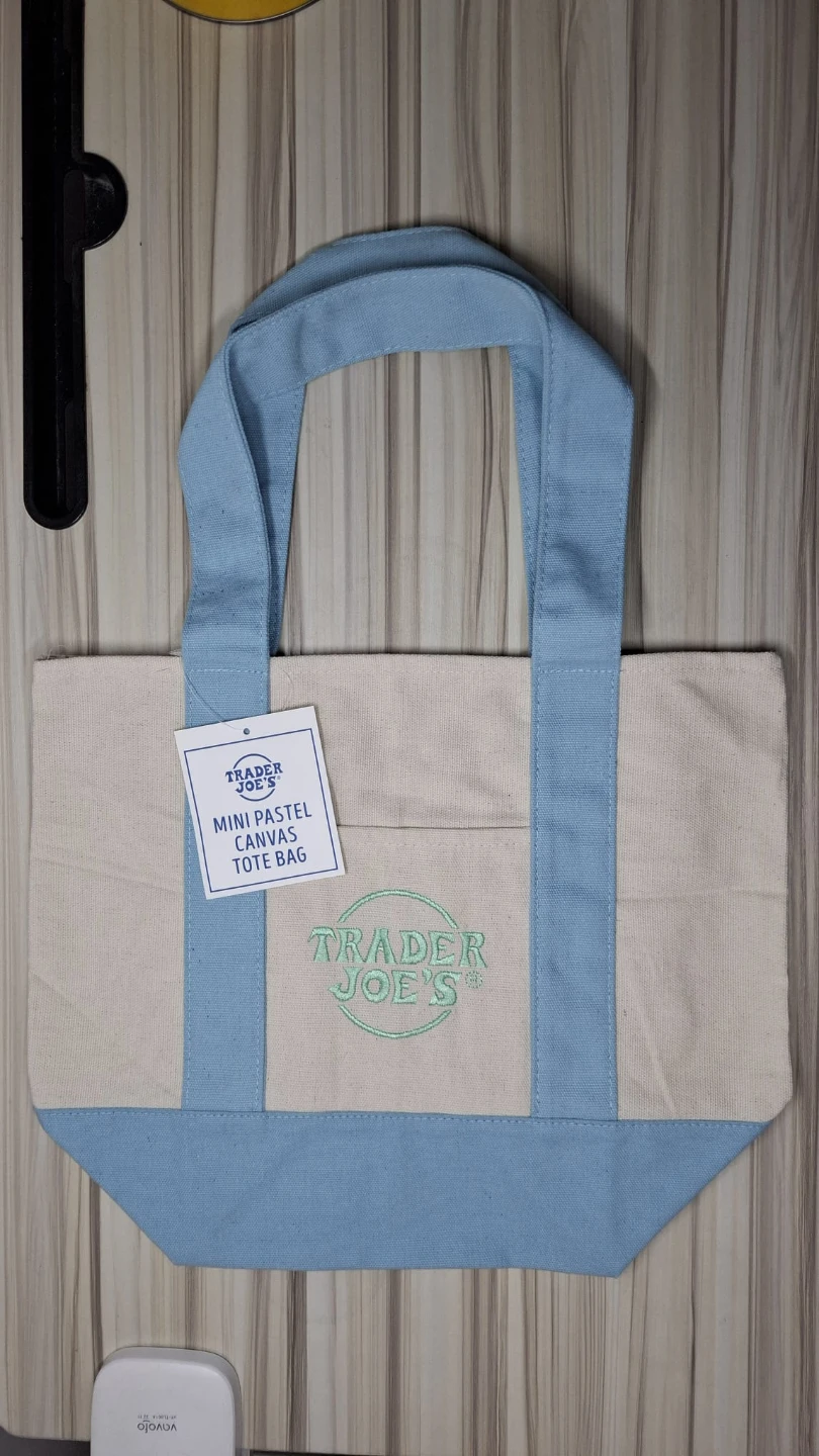 Trader Joe's mini tote bags 🩷🩵💜💚 - photo 3