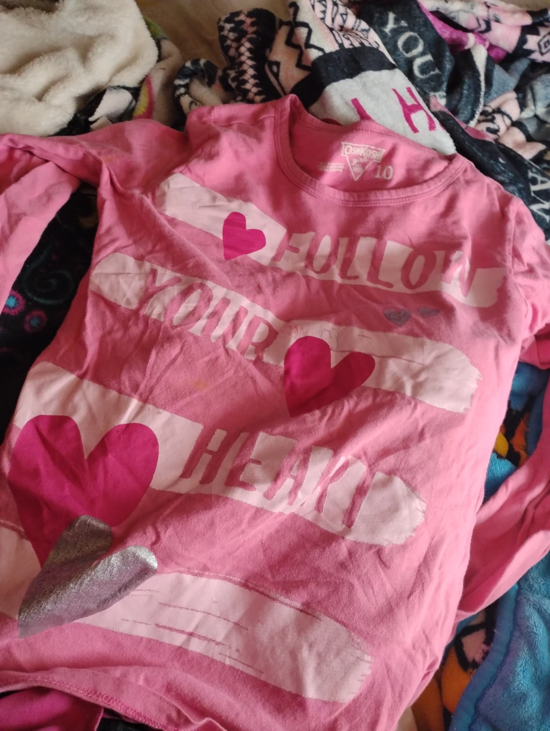 OshKosh B'gosh Pink Long Sleeve Shirt Size 10