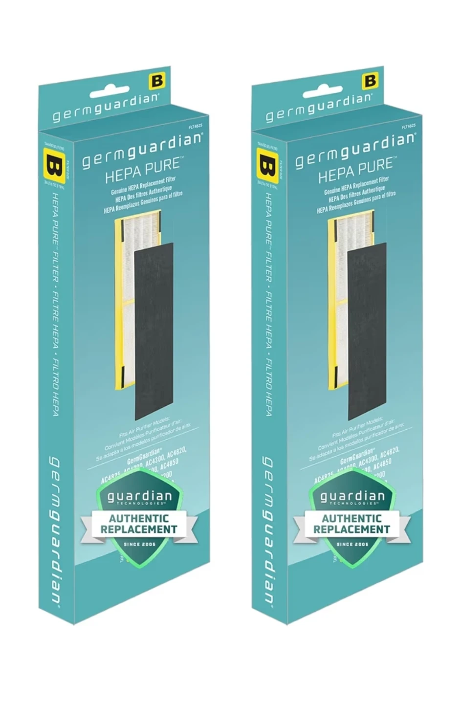 GermGuardian Filter B HEPA FLT4825 2-Pack Genuine Replacement - photo 4