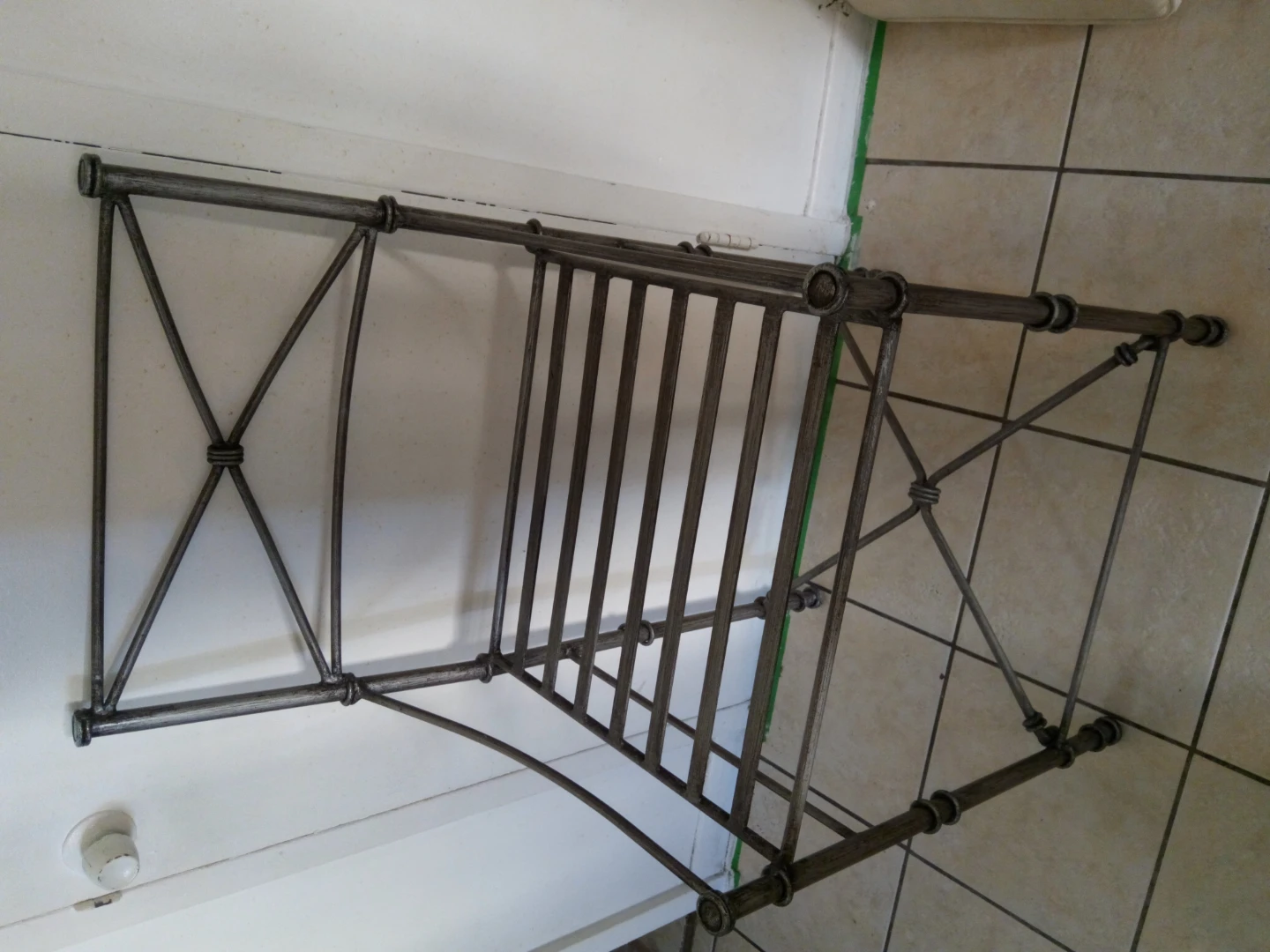 2 Metal accent chair with cushion - photo 2