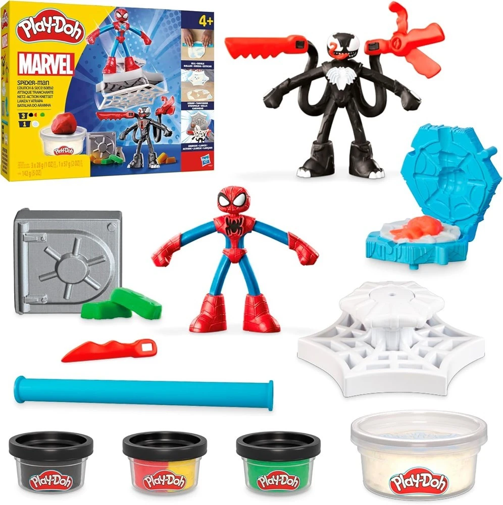 Play-Doh Marvel Spider-Man Launch & Slice Battle Playset - photo 3