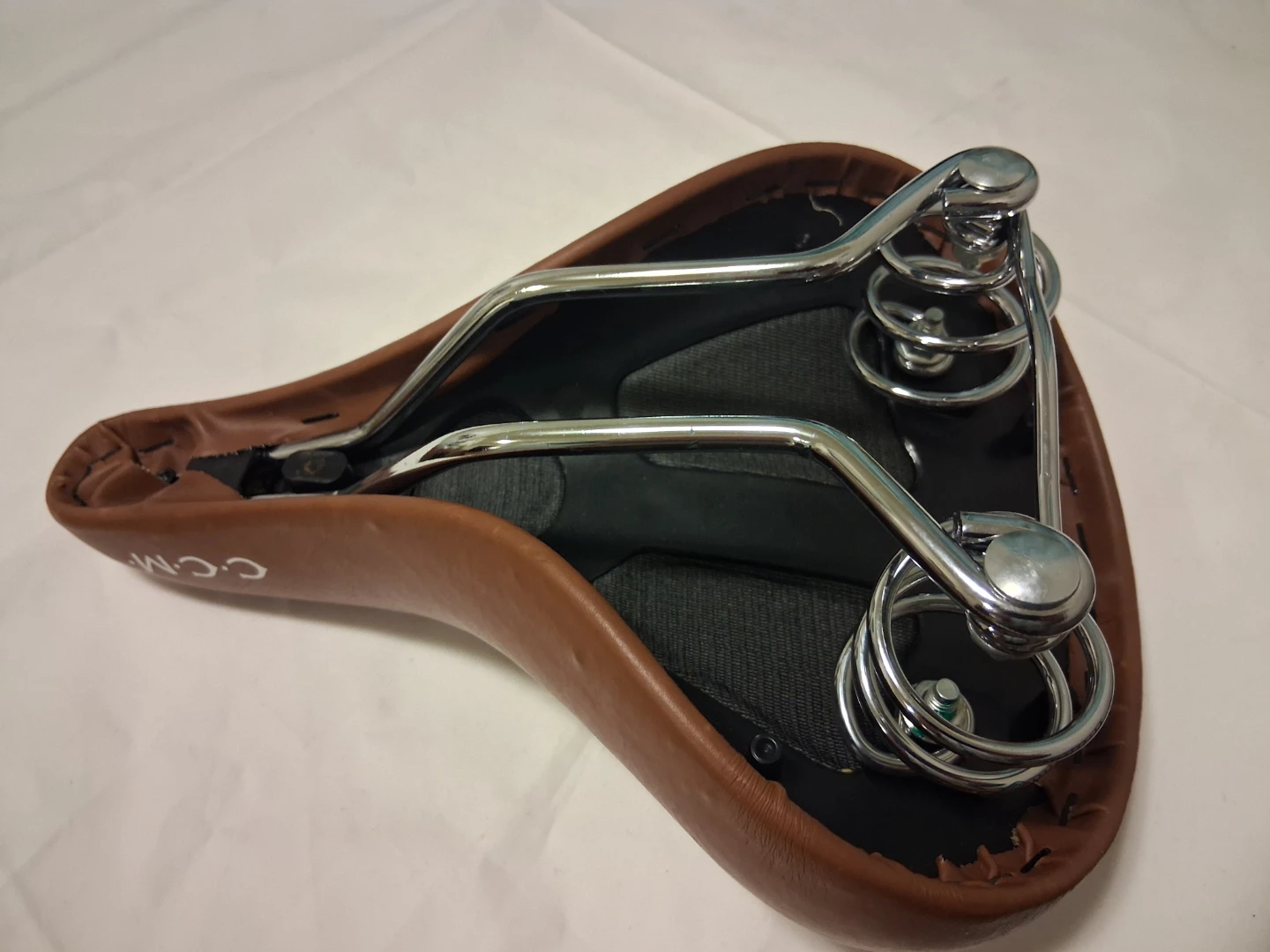 CCM Brown Bicycle Saddle with Springs - photo 3