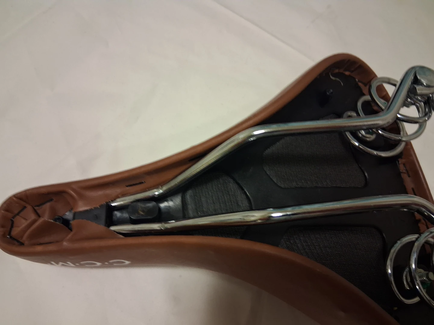 CCM Brown Bicycle Saddle with Springs - photo 5