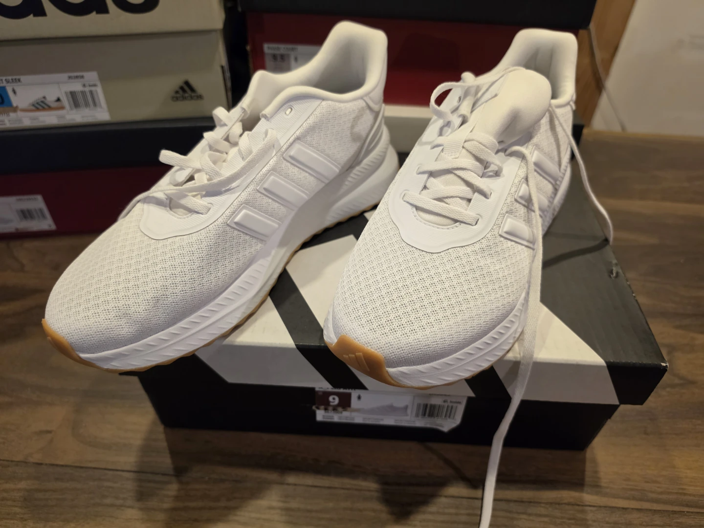 White Adidas Running Shoes