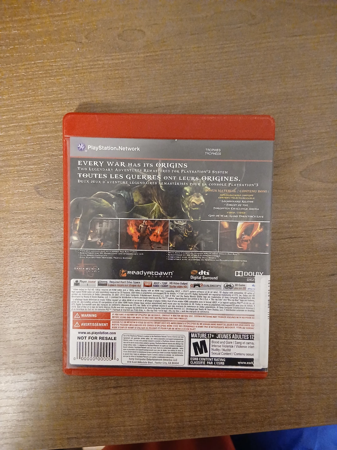 God of War Origins Collection PS3 - photo 3
