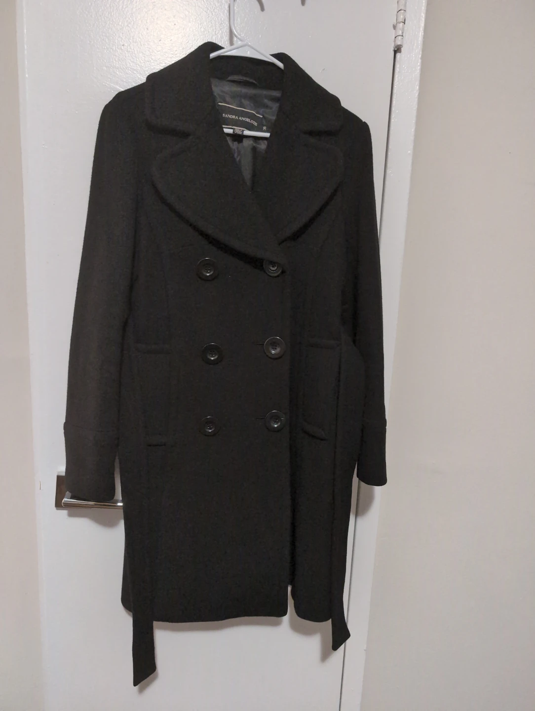Sandra Angelozzi Black Coat - Size 36 - photo 2
