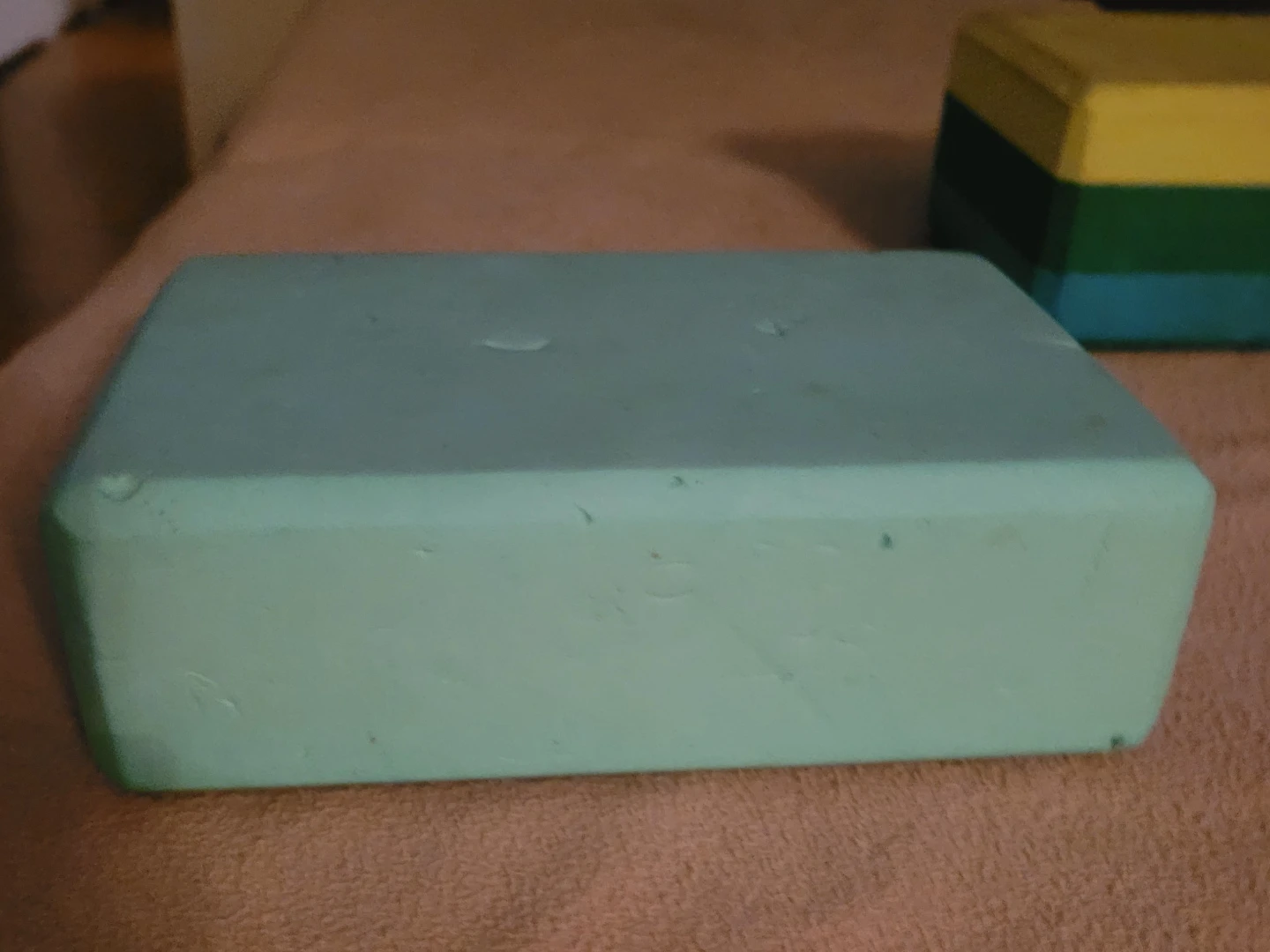 Light Green Rectangular joga Block♻️ freecylle